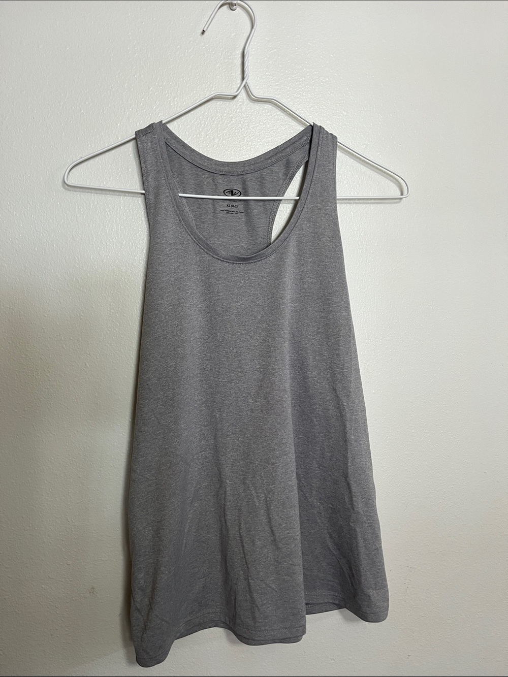 Athletic Works Gray Racerback Tank Top
